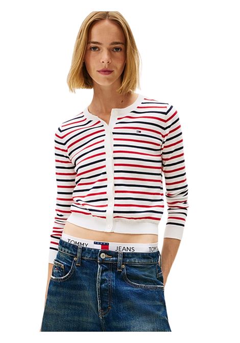 Cardigan slim fit a righe Tommy Hilfiger | DW0DW209760FG